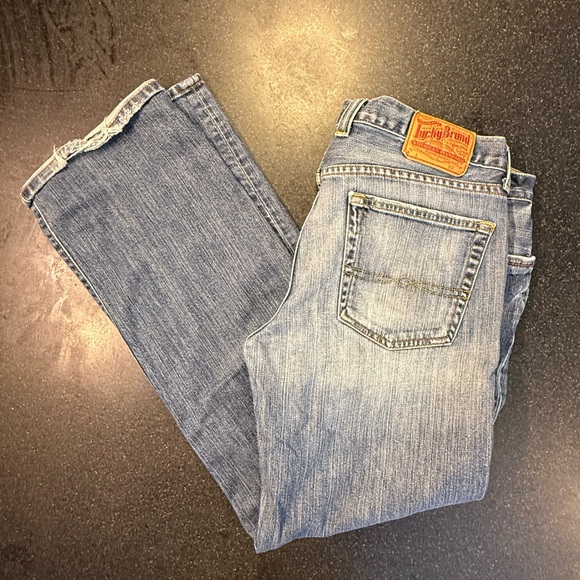 Lucky Brand Light Blue Straight Jeans Size 34 - Picture 2 of 4